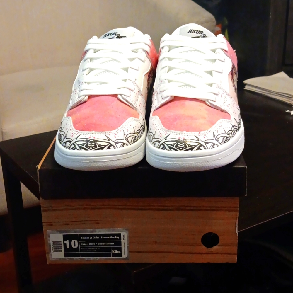 KITO WARES PASSION OF CHRIST DUNKS 'RESURRECTION DAY' NEW W/ BOX SZ 10 W… - Picture 3 of 7